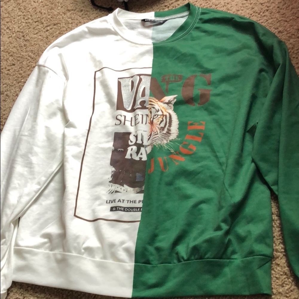sweater with split two sides